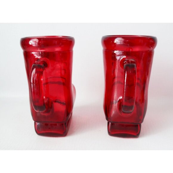 2 Molson Canadian Beer Skate Glasses Red Breweriana - Picture 2 of 6